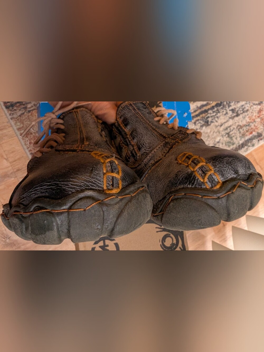 TMA Eyes Side Lace Leather Shoes - Picture 9 of 14